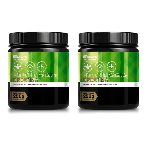 COMBO 2X CREATINA MONOHIDRATADA 250G – GROWTH SUPPLEMENTS
