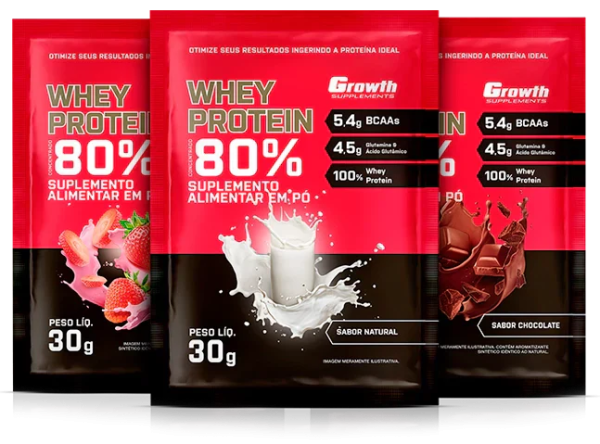 DOSE WHEY PROTEIN CONCENTRADO 30GR – GROWTH SUPPLEMENTS